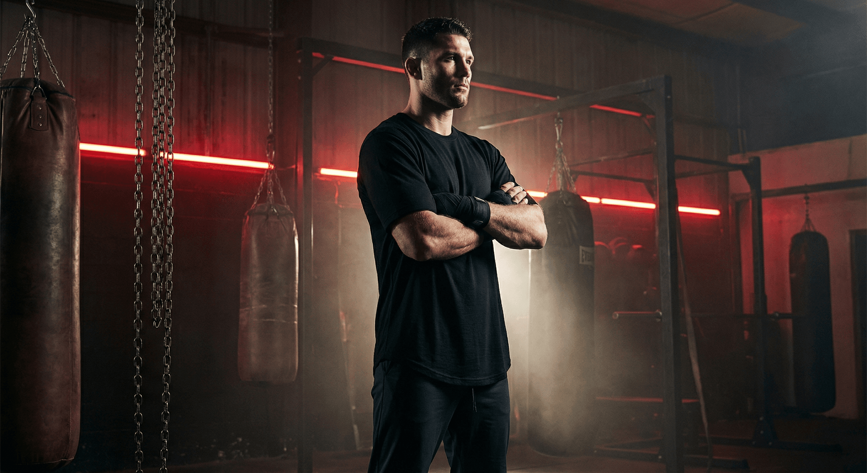 Fighter in Southpaw oversized tee